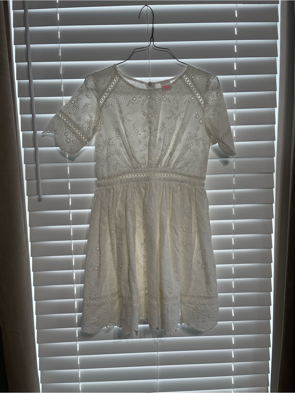$149 Marlo White Eyelet Dress